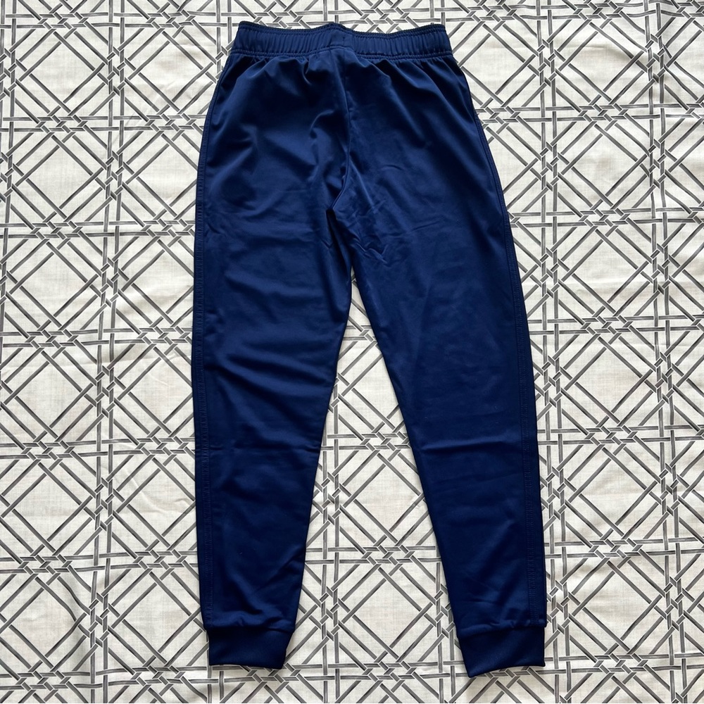 NWOT ADIDAS Youth SST Track Pants, Jogger Navy with Green Logo Size YL - Picture 3 of 11